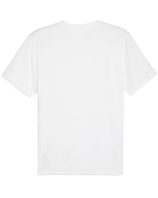 PUMA White Teamfinal Training Short-Sleeve Performance T-Shirt for men