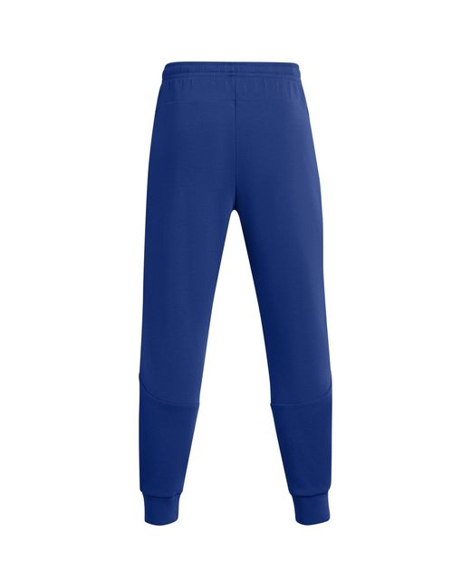 Under Armour Blue Unstoppable Closed Hem Fleece Joggers for men