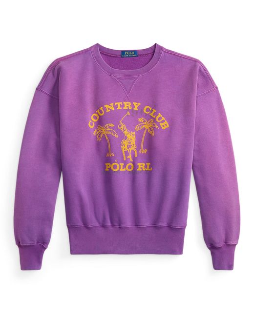 Polo Ralph Lauren Purple Crew Sweatshirt for men