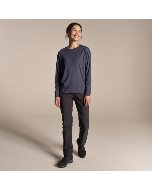 Craghoppers Blue Nosilife Solar Shield+ Long-Sleeved Top