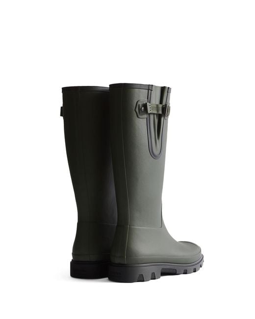 Hunter Black Field Downpour Adjustable Boot for men