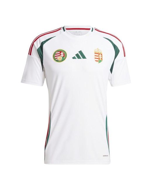 Adidas White Hungary Away Shirt 2024 Adults for men