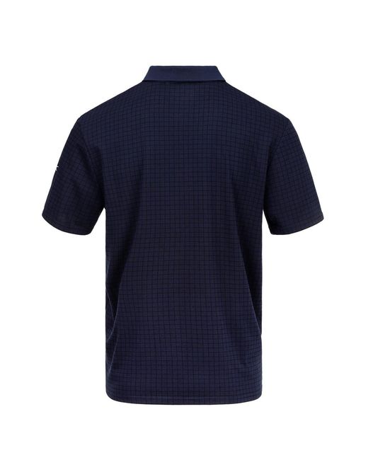 Slazenger 1881 Blue Check Golf Polo for men