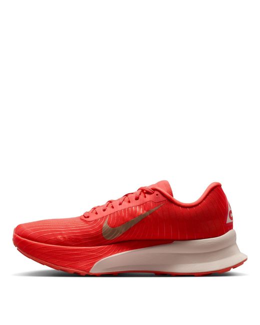 Nike Red Acg Ultrafly 2 Trail Running Shoes for men