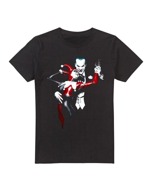 The Batman Black Joker & Harley Cotton T-Shirt for men