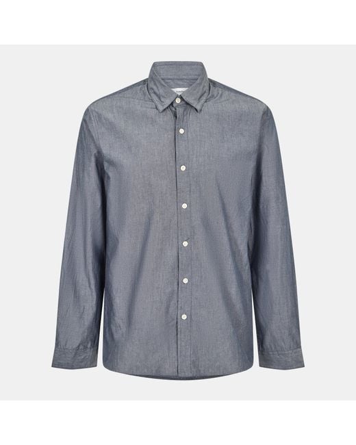 Peter Werth Blue Long Sleeve Plain Shirt for men