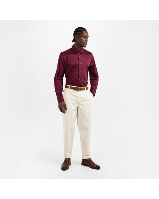 Ted Baker Purple Long-Sleeve Cotton Shirt for men
