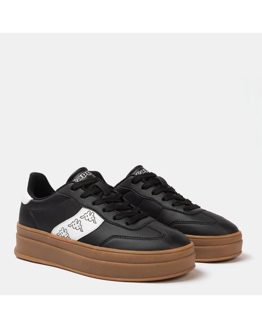 Kappa Black Scafa Platform Ladies Trainers