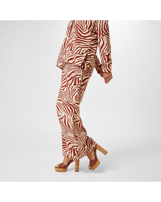 Biba Orange Printed Trouser