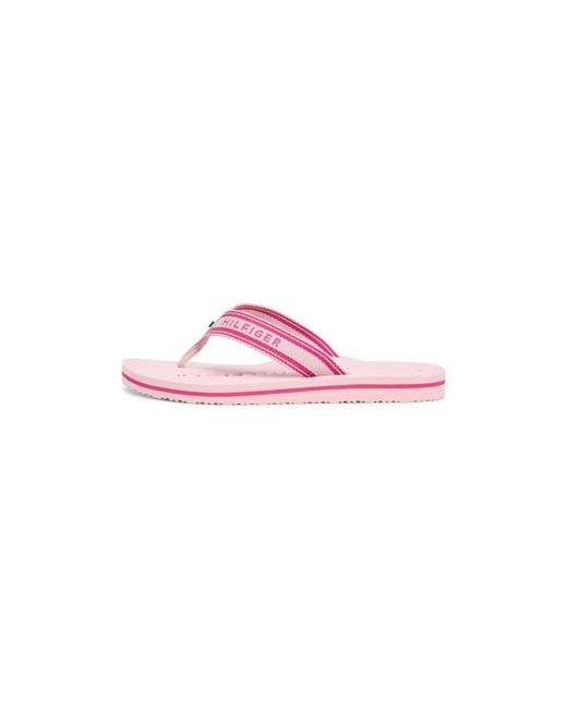Tommy Hilfiger Pink Flip Flops