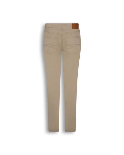 Gieves & Hawkes Natural Straight Leg Trousers for men