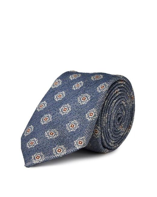 Haines and Bonner Blue Textured Geo Tie for men