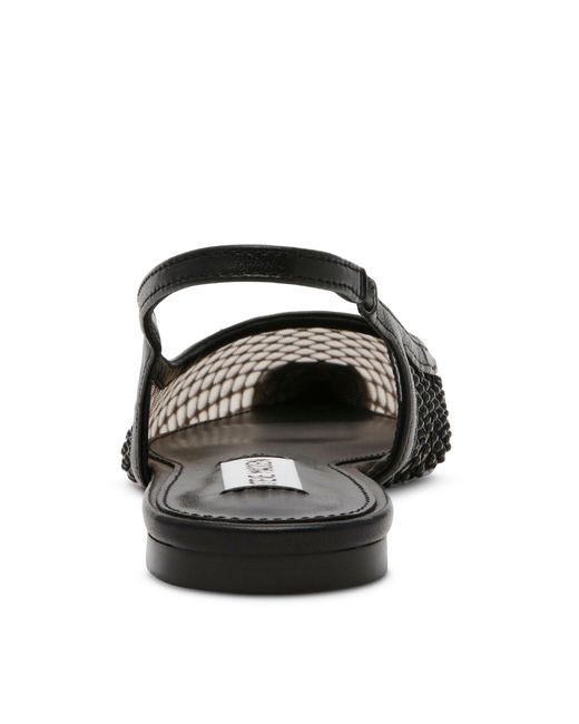 Steve Madden Black Marissa Mesh Slingbacks