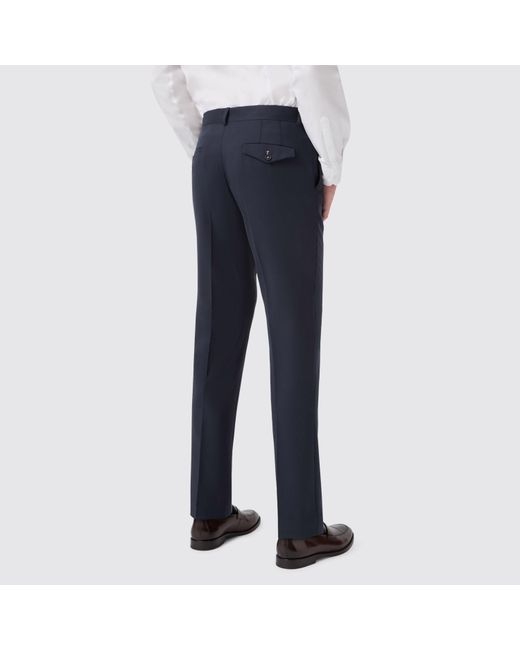 Twisted Tailor Blue Ellroy Tailored Fit Trouser for men