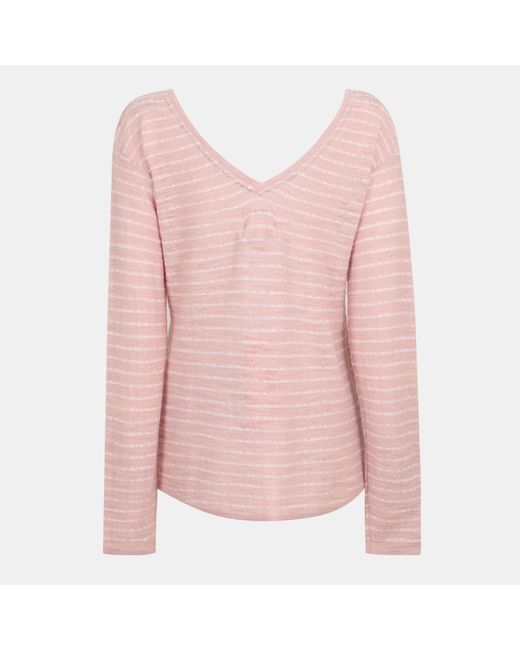 Musto Pink Beach Stripe Knit Fw