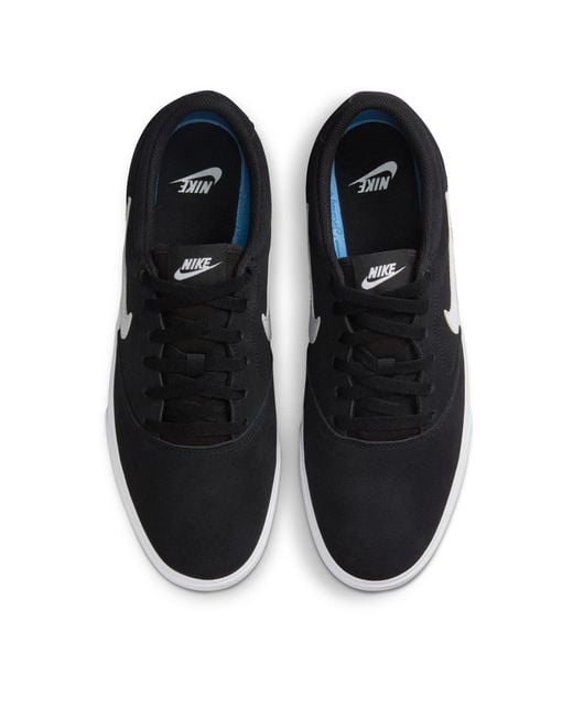Nike Black Charge Low Suede Shoes for men