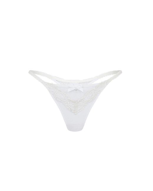 Agent Provocateur White Darciee Thong