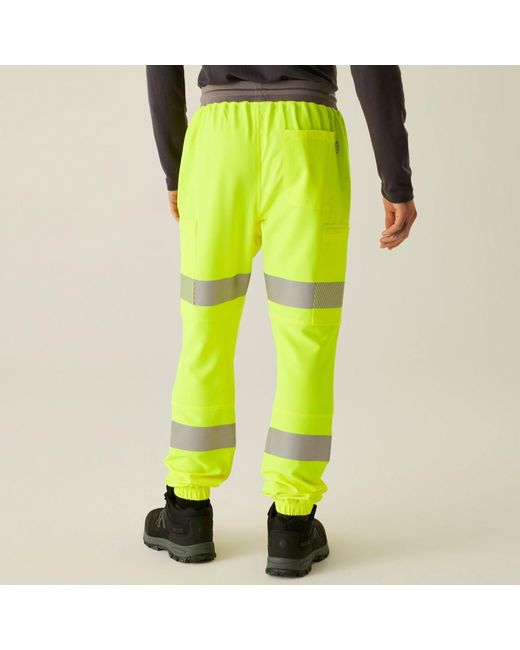 Regatta Yellow Hi-Vis Prolite Stretch Jogger for men