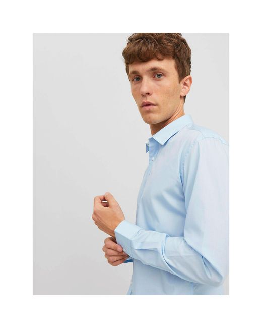 Jack & Jones Blue Joe Poplin Shirt for men