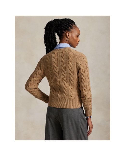Polo Ralph Lauren Natural Cable Knit Cardigan