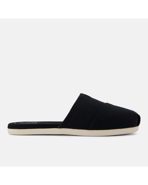 TOMS Black Alpargata Mules