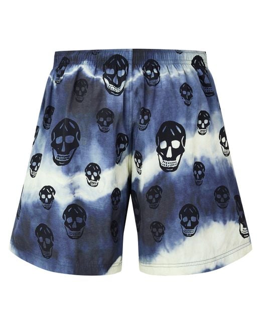 McQueen Blue Alex Skull Swim Sn63 for men