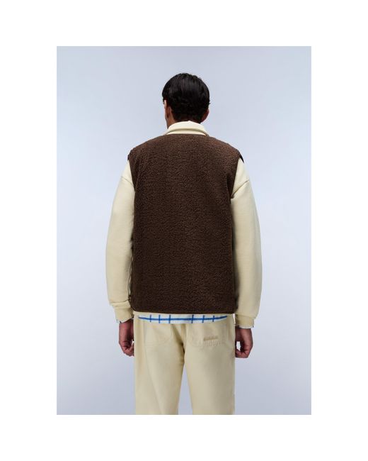 Napapijri Brown Napa Roldal Gilet for men