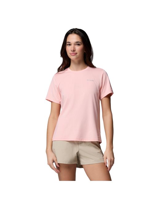 Columbia Pink Short Sleeve Performance T-Shirt