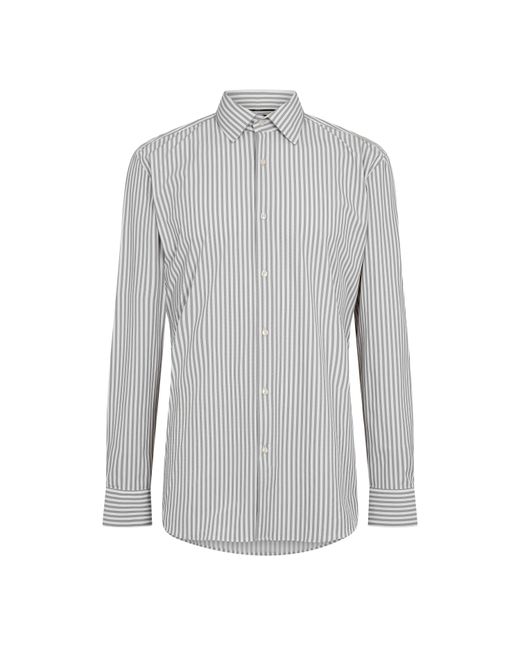 Boss Gray P Hank Kent Long Sleeve Oxford Shirt for men