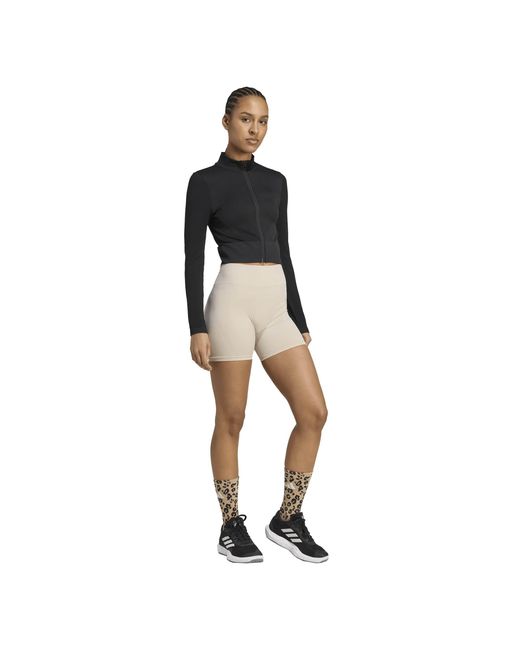 Adidas Natural Knitted Gym Shorts