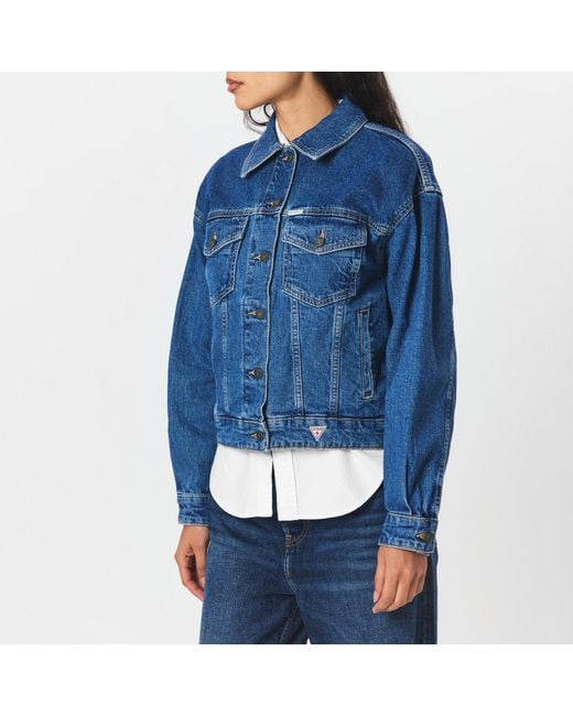 Guess Blue Oversize Denim Jacket