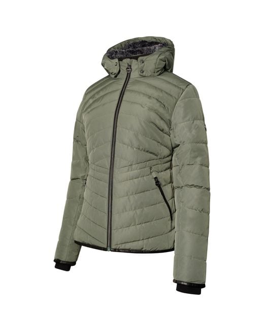 Dare 2b Green Quilted Waterproof Fitted Insulated Puffer Jacket