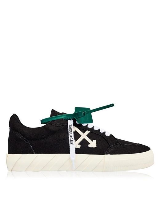 Off-White c/o Virgil Abloh Green Low Vulcanised Canvas Trainers for men