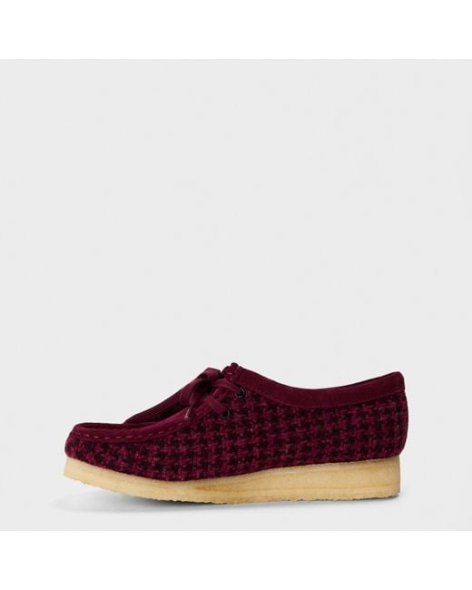 Clarks Red Wallabee Twd Moc Toe Formal Shoes