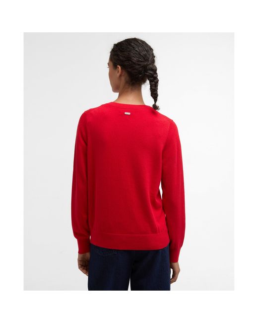 Barbour Red Oakley Jumper
