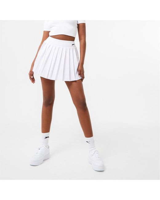 Slazenger 1881 White Pleated Skort