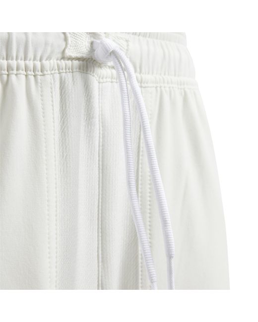 Adidas White Open Hem Woven Tracksuit Joggers for men