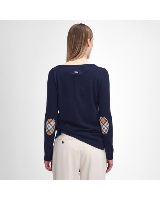Barbour Blue Pendle Crew Neck Jumper