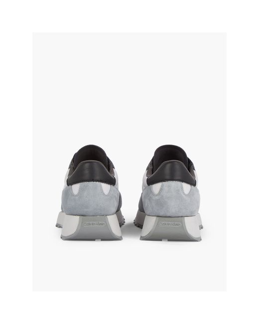 Calvin Klein Gray Suede Trainers for men