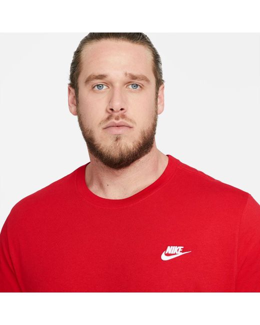 Nike Red Club T-Shirt for men