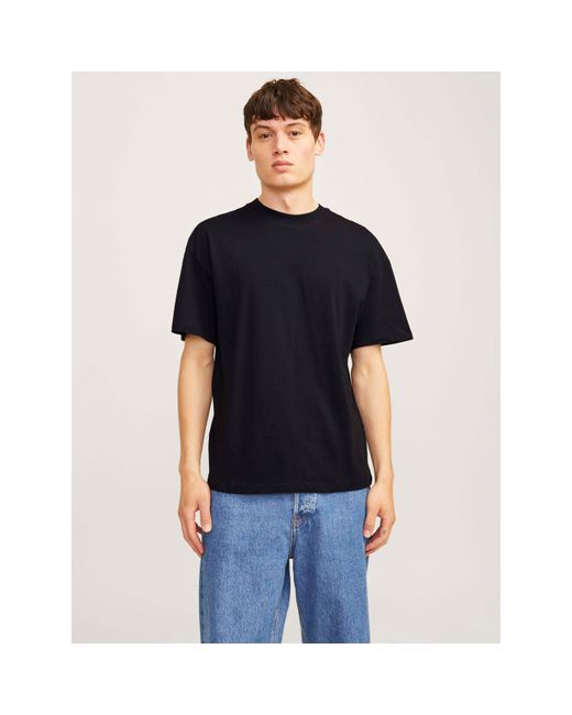 Jack & Jones Black Bradley Short-Sleeve Oversized Fit 2 Pack T-Shirts for men