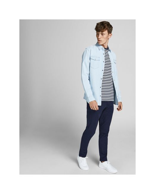 Jack & Jones Blue Jack+ Dave Chino Trouser Plus Size for men