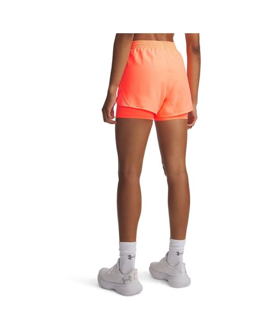 Under Armour Orange Fly By Performance Running Shorts