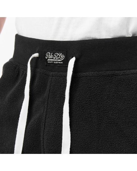 Polo Ralph Lauren Black Lounge Closed Hem Tapered Joggers for men