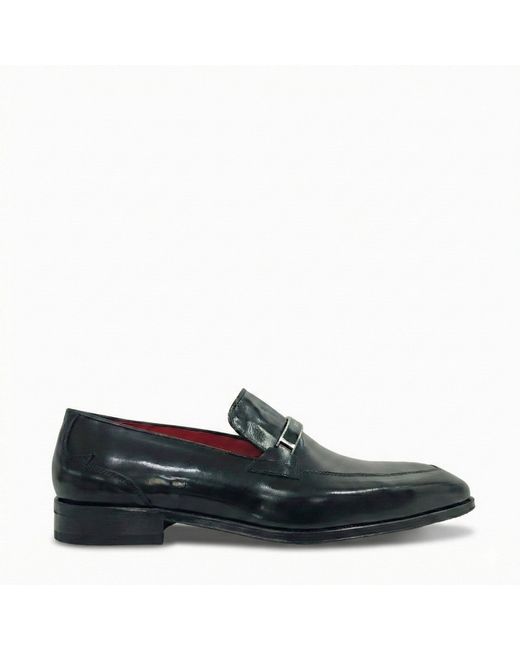 Jeffery West Black Loafers for men