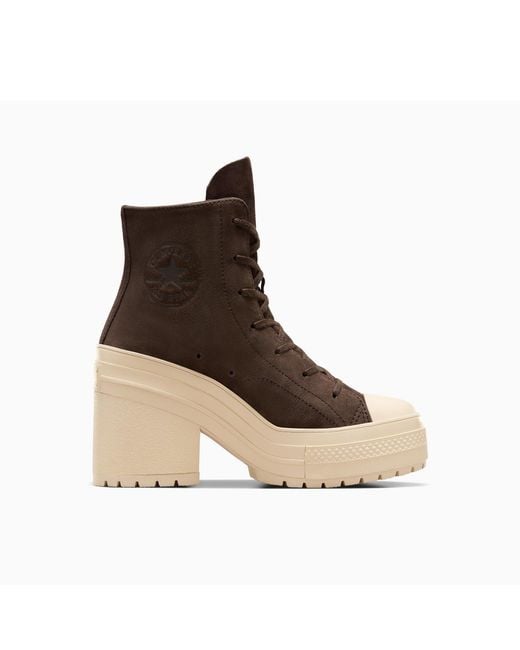 Converse Brown Adults Chuck 70 De Luxe Heel Pla High-Top Trainers