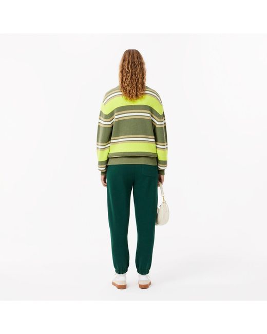Lacoste Green Piqué Sweatpants