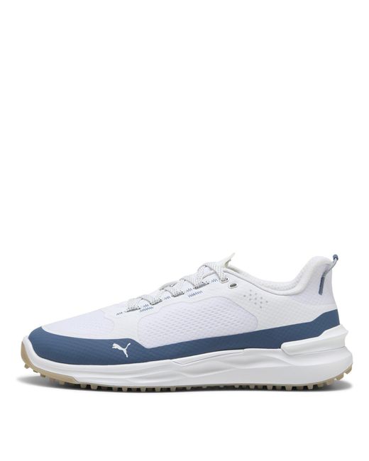 PUMA White Ignite Elevate X Spikeless Golf Shoes for men