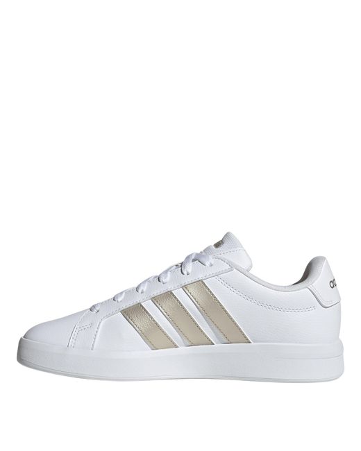Adidas White Grand Court Base Trainers