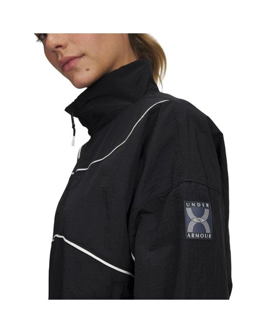 Under Armour Black Weather Resistant Streamlined Performance Running Jacket